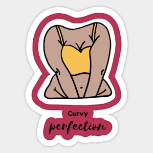 Curvy Perfection | Body Positivity Sticker